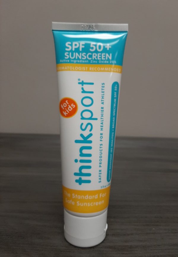 thinksport 50 SPF sunscreen